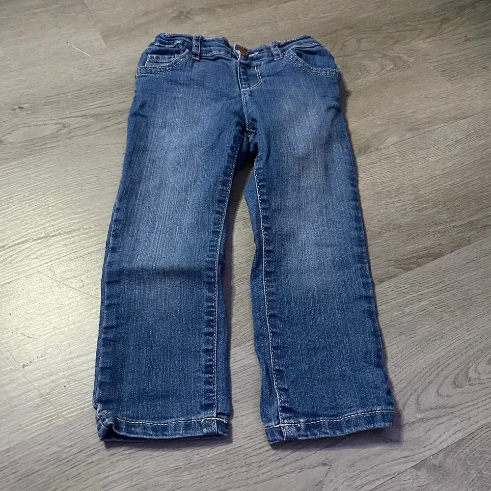 The Childrens Place Jeans Kids 3T Blue Skinny Elastic Waist Denim